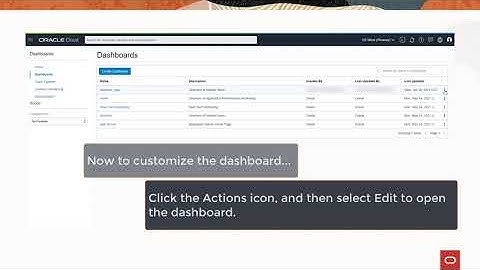 OCI Application Performance Monitoring: Customize a Dashboard