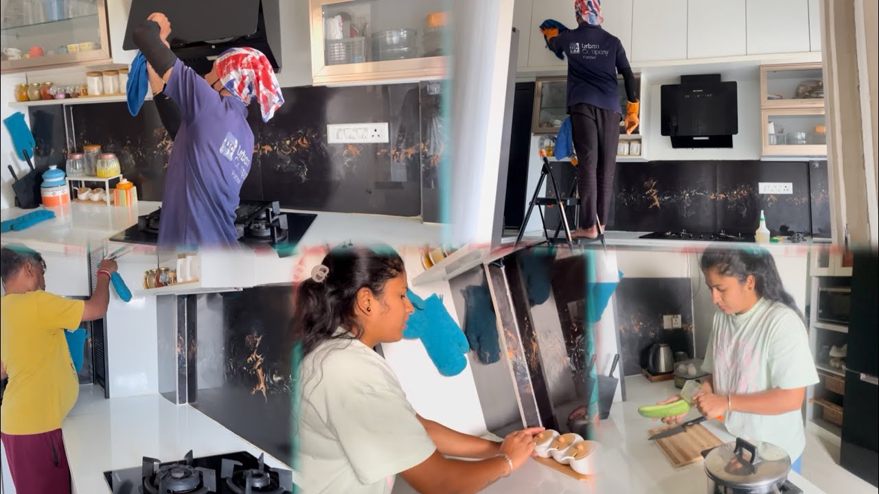 Urban Clap ಇಂದ Kitchen Clean ಮಾಡ್ಸಕ್ಕೆ ಕರ್ಸಿದ್ದೆ||ಏನೇನೆಲ್ಲ Clean ಮಾಡುಸ್ತೆ||Cleaning OK👍 or Not  Ok 👎