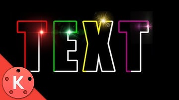 How to make | Light text effect  in Kinemaster | Hindi  KINEMASTER TUTORIAL