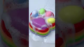 SQUISHY ASMR 🐾🐾 Rainbow Cat Paw #asmr #satisfying