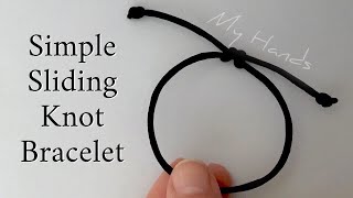 How to Make a Sliding Knot Bracelet - Double Slider by Beaded Jewelry Making 823 views 1 year ago 2 minutes, 27 seconds
