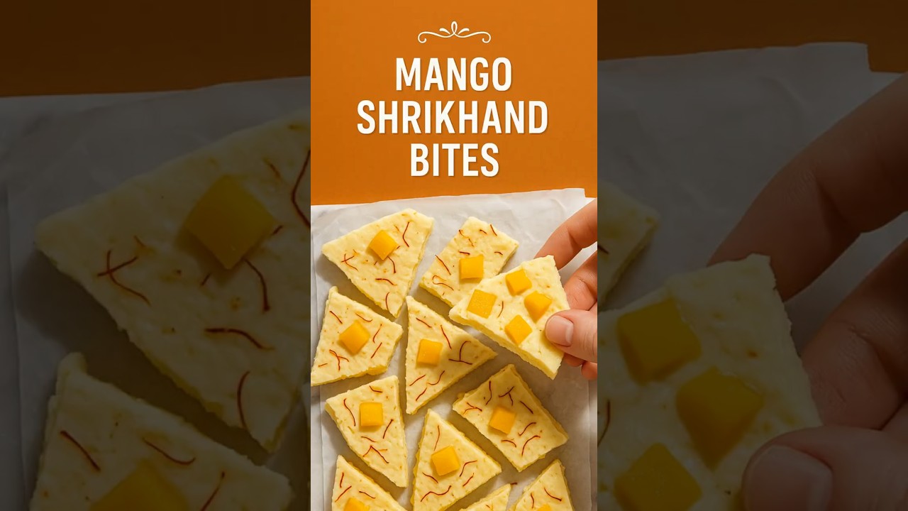Mango Shrikhand Bites Recipe | Chef In A Minute | Hindi