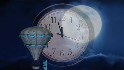 Moon Clock Time video background