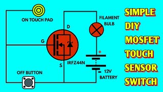 AMAZING SIMPLE TOUCH SWITCH "MOSFET SWITCH"|| ESSENTIAL HOME GADGETS|| creative ideas (1505)