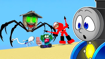 Thomas Reacts To CURSED HOUSE HEAD VS CHOO CHOO TRAIN ROBOT
