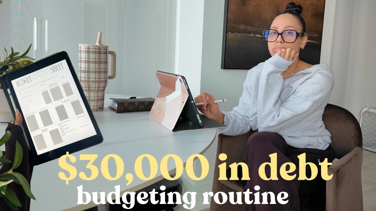 budgeting routine to pay off $30,000 of credit card debt 💵