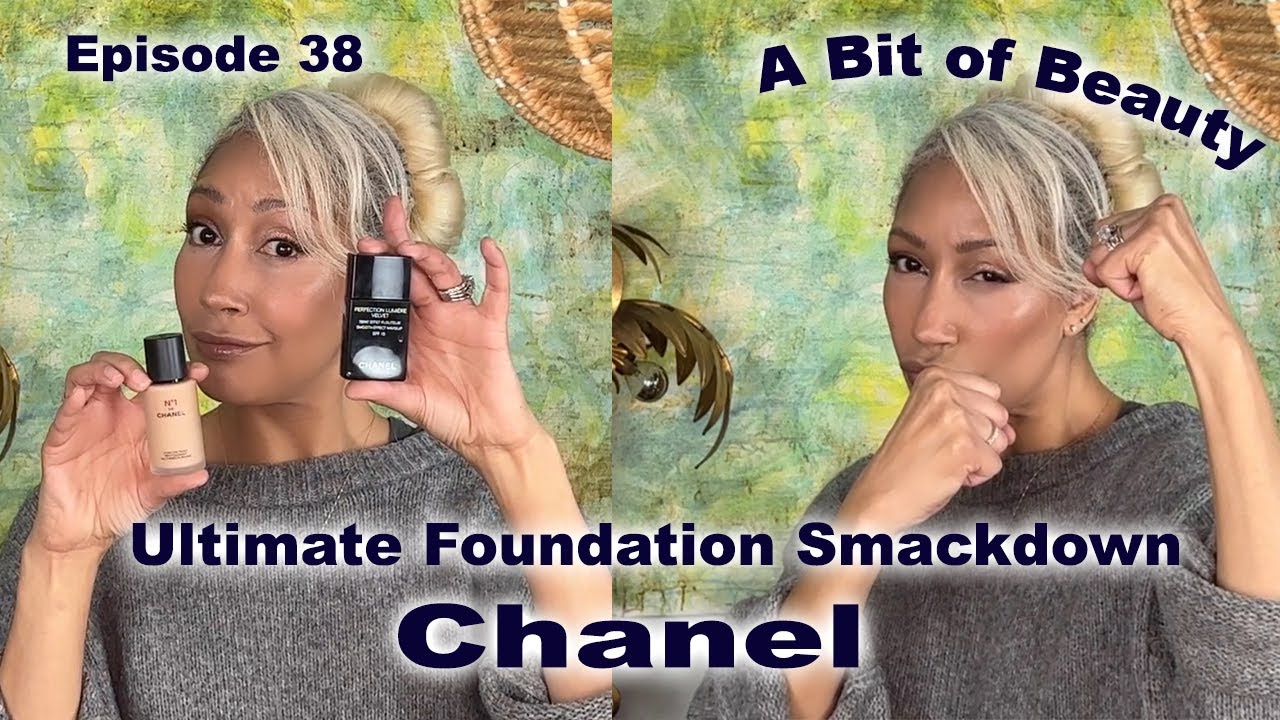 Chanel Perfection Lumière Velvet Foundation Review; Before and