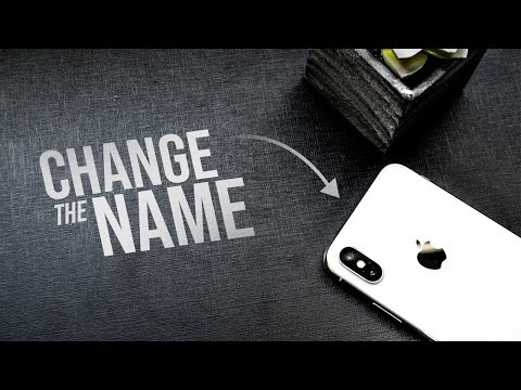 How To Change Iphone Name