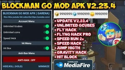 blockman go garena bedwars mod menu version 2.23.5 2022