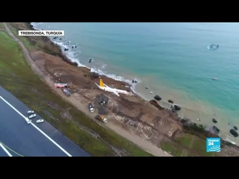 Vídeo: Una Pesadilla Aterrizando En Un Aeropuerto Turco Termina Sobre Un Acantilado