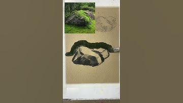 Simple tips for painting rocks with gouache or acrylics for beginners