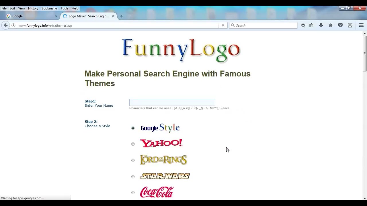 Mengganti Logo Google Menjadi Nama Kamu - YouTube