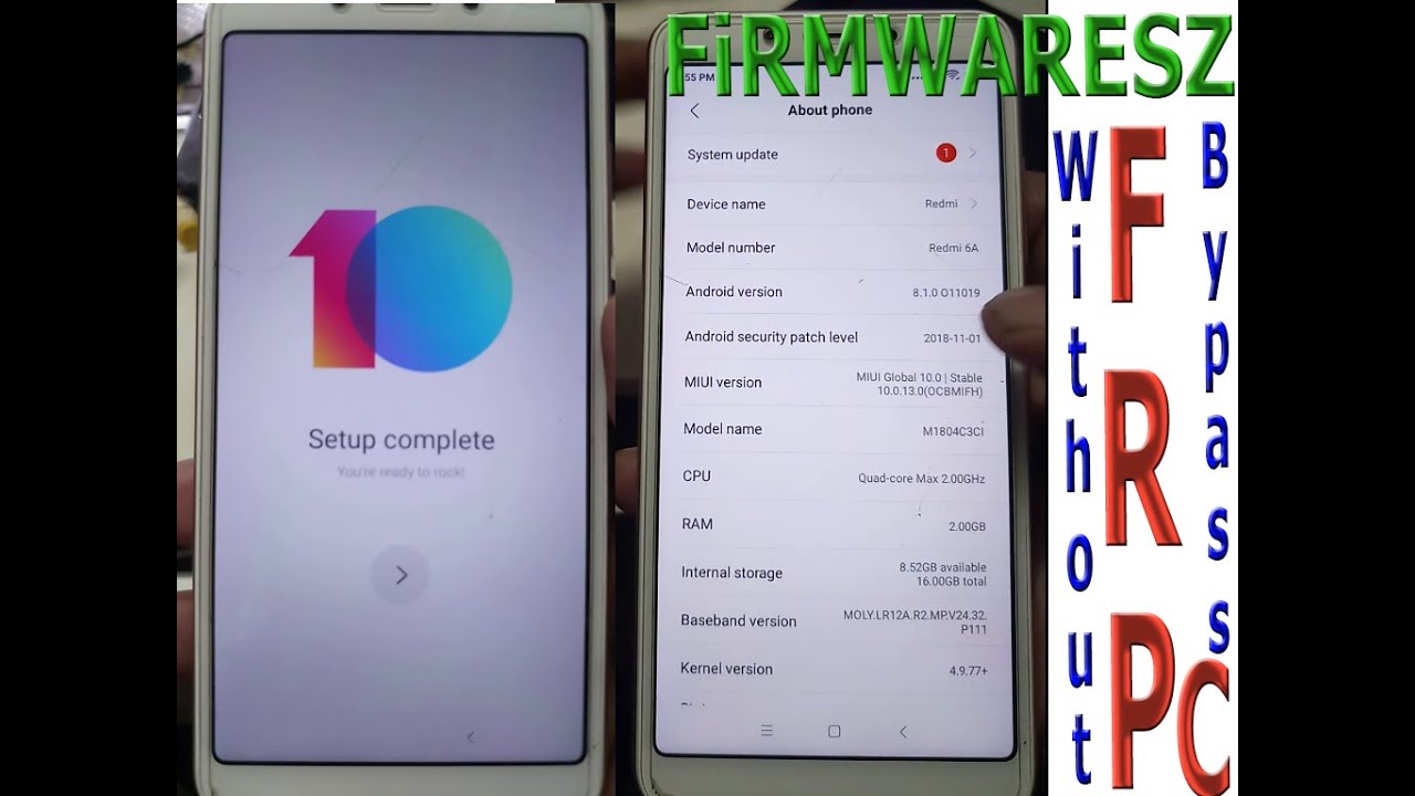 Redmi 8 Frp Miui 10