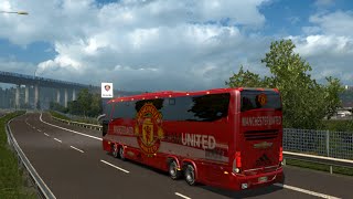 Euro Truck Simulator 2 - Manchester United Bus Marcopolo G7 1600 LD