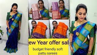 Budget friendly soft pattu sarees 👌 new year offer sale 🥳  screenshot 2