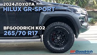 2024 Toyota Hilux GRSport on BFGoodrich KO2 265/70 R17 @ RNH Tire Supply