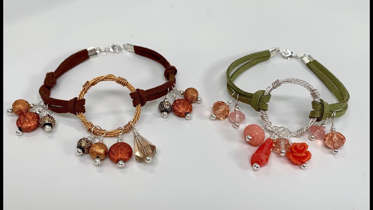 Twisted Wire and Leather Bracelet