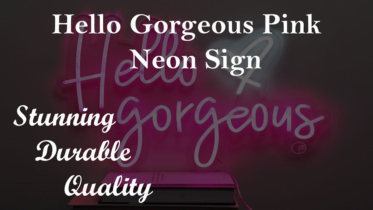 Hello Pink Neon Sign Great Decorations To Add In Your Living