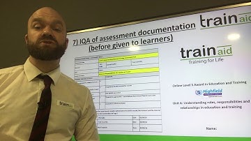 7. IQA of Assessment