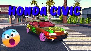 Fast and Furious: Honda Civic Takes on the Night Track in 3D Racing Simulator Game screenshot 3