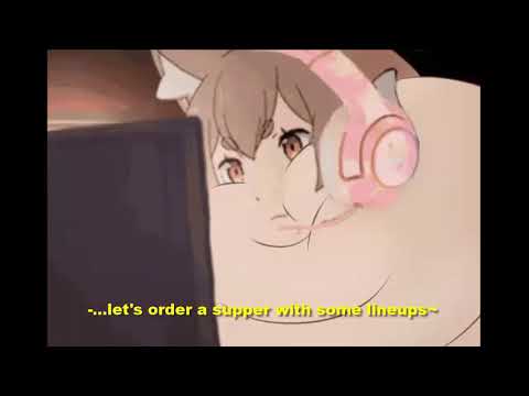 Felix Argyle Femboy Weight Gain Overeating Popping Animation