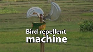 EM - Bird repellent machine in rice field