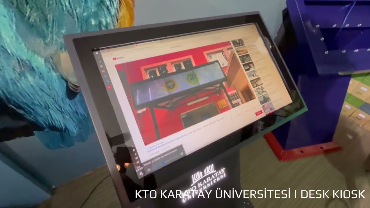 Desk Kiosk Dokunmatik Pcap Kiosk - Karatay Üniversitesi #kiosks #touchscreen