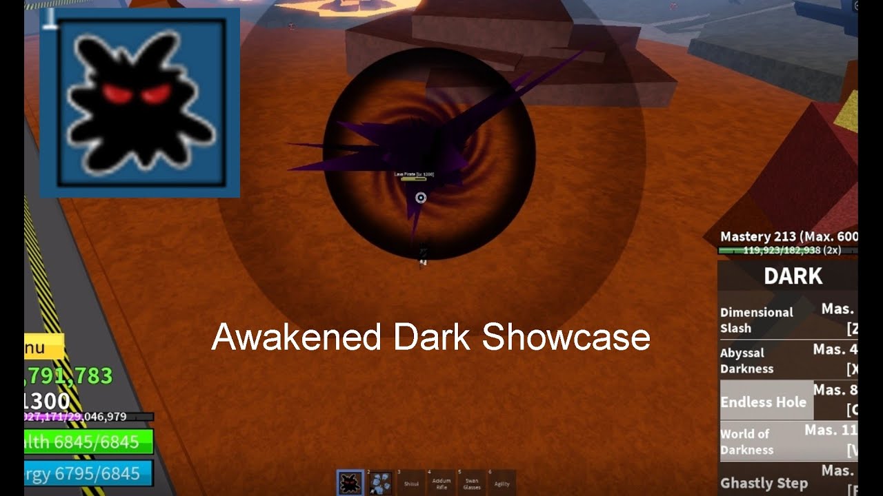 I UNLOCKED AWAKENED DARK! *Showcase* Roblox Blox Fruits 