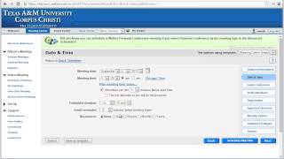 Demonstration on how to schedule a recurring meeting in webex.