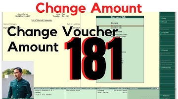 Tally Chapter 181 TDL for Bulk Voucher Amount Change By Rajiv Mishra Computer Class | Tally TDL Code