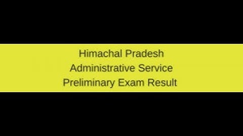 HPAS PRE RESULT DECLARED || HPAS 2018