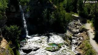 Fairmont falls, hot springs water fall