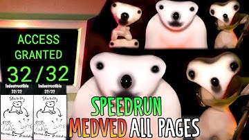 How to Find All Pages MEDVED Speedrun [Full Walkthrough] - Roblox