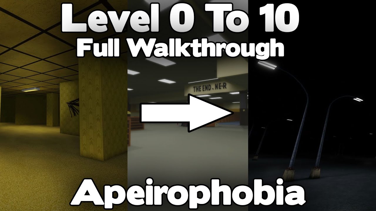 Roblox Apeirophobia Walkthrough: Level 1 - Level 10 (Full Text Solution)