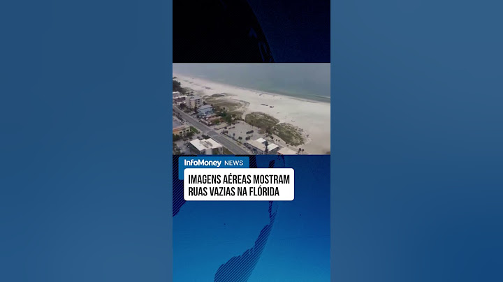 IMAGENS AÉREAS mostram ruas vazias na Florida à medida que se aproxima o furacão Milton #milton