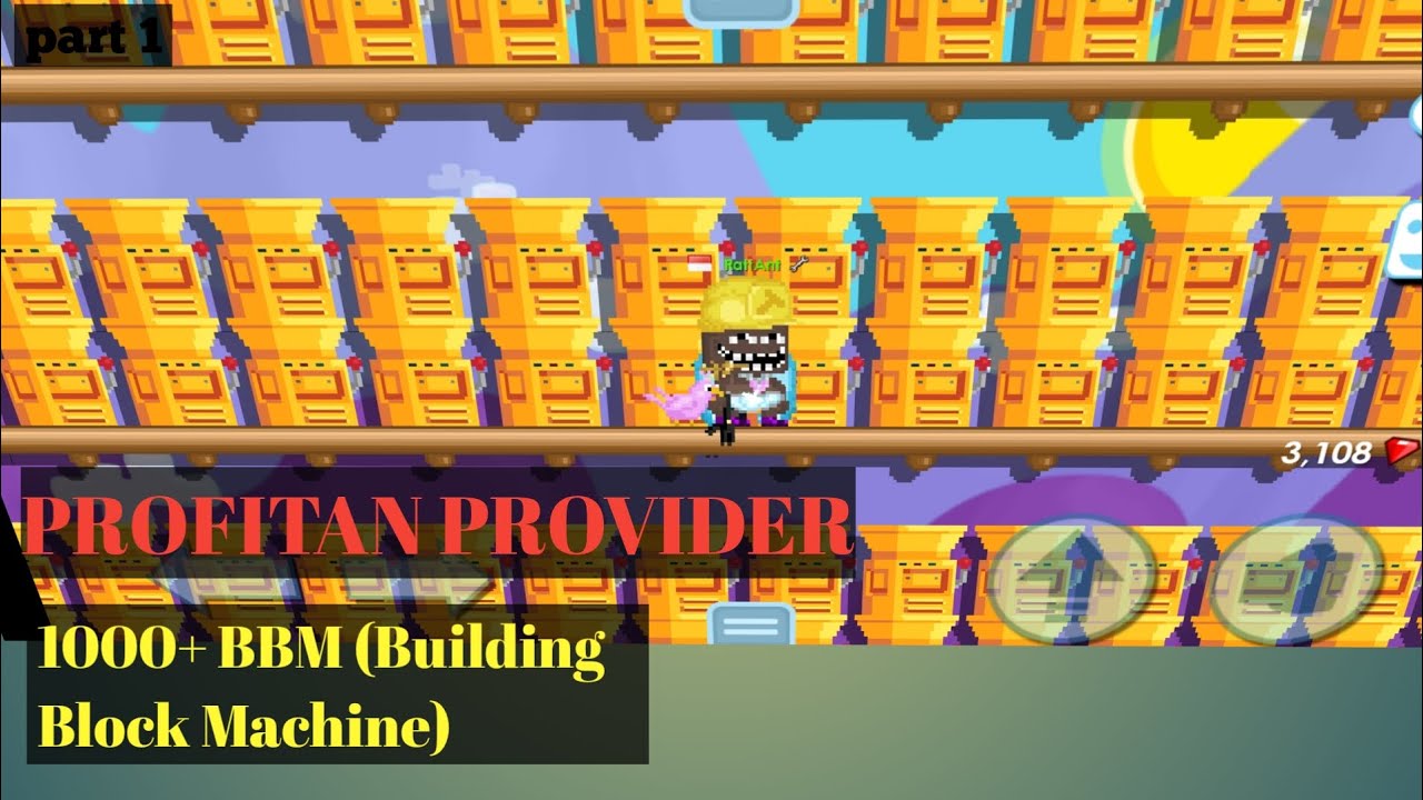 Profitan BBM(Building Block Machine) GT Growtopia growtopia 