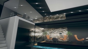 Exhibition stand realtime virtual reality walkthrough 3d visualization HD