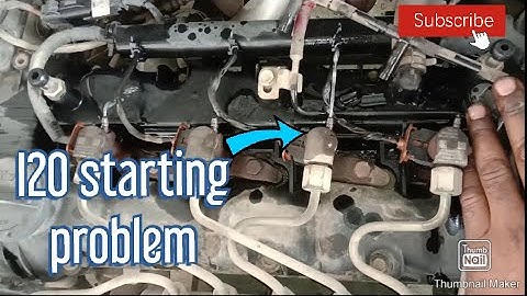 Hyundai i20 starting problem by injector