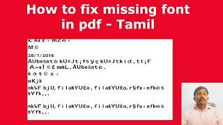 How to fix missing font in pdf - Tamil screenshot 5