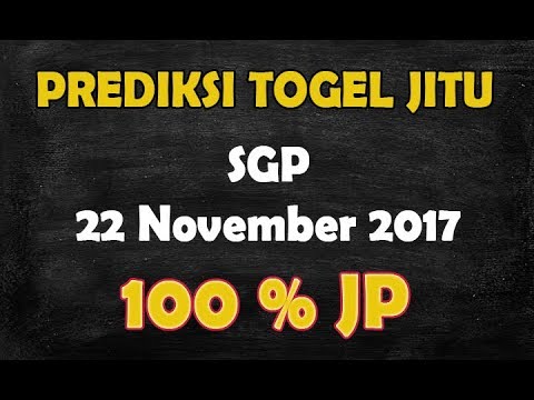 Prediksi Togel SGP Hari Ini 22 November 2017 - YouTube