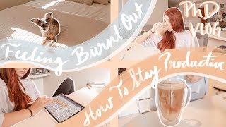 FEELING BURNT OUT AND HOW TO STAY PRODUCTIVE WHILE WORKING FROM HOME| Yale PhD Student Vlog #9