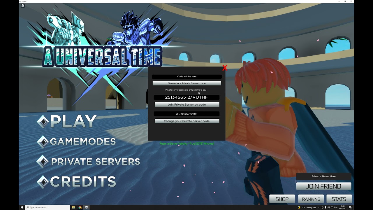 AUT private server code (code in desc)