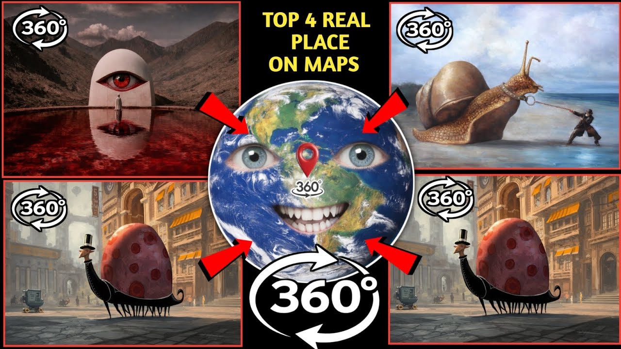 4 REAL UNIQUE PLACE ON GOOGLE EARTH AND GOOGLE MAPS #earth #googleearthgoogle maps 