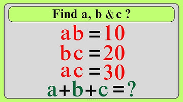 Nice Algebra Math Simplification | Find the Value of a + b + c