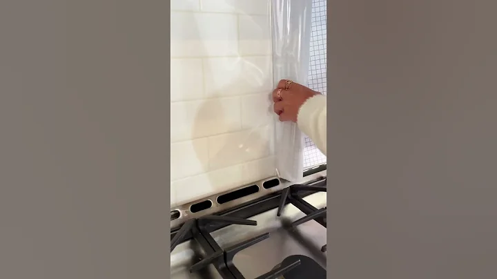 How to keep your kitchen clean - renter friendly backsplash