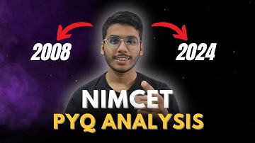 NIMCET PYQ Analysis | NIMCET 2008 - 2024 Analysis | NIMCET 2025 Important Questions and Topics 🔥