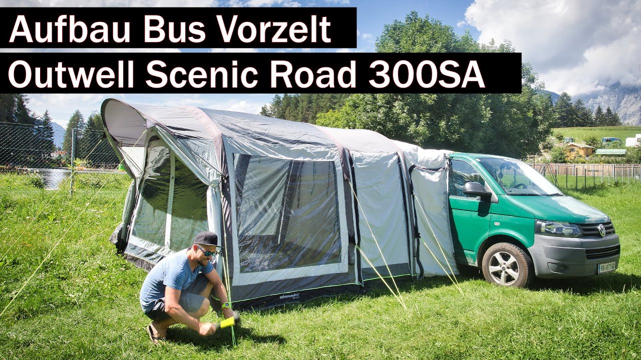 AUFBLASBARES BUSVORZELT - Luftvorzelt Outwell Scenic Road 300SA - YouTube