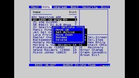 ZEsarUX emulator - ZX-Uno emulation demo