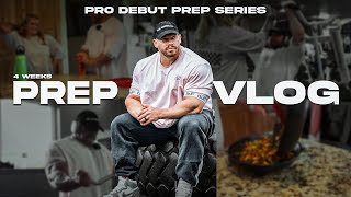4 Weeks Out | Prep Vlog | PRO DEBUT PREP SERIES | Pre Workout Meal & Training | IFBBPRO JUSTIN SHIER