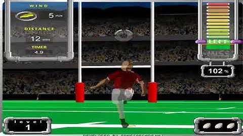 Miniclip: Field Gold Challenge Gameplay